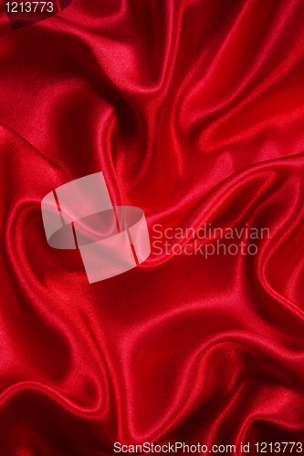 Image of Smooth elegant red silk as background 