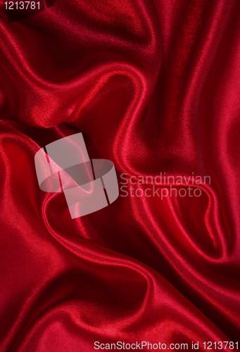 Image of Smooth elegant red silk as background 