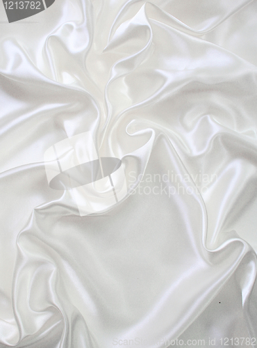 Image of Smooth elegant white silk 