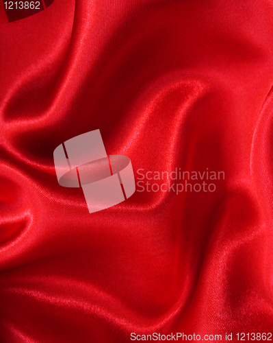 Image of Smooth elegant red silk