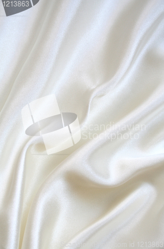 Image of Smooth elegant white silk as background