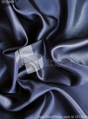 Image of Smooth elegant black silk as background