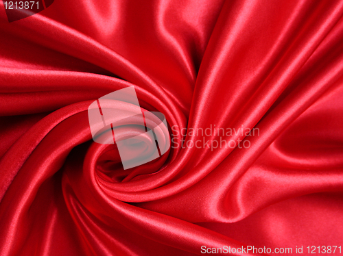 Image of Smooth elegant red silk 