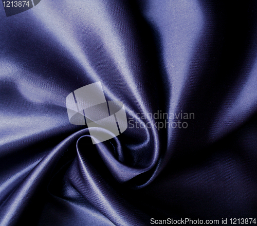 Image of Smooth elegant black silk 