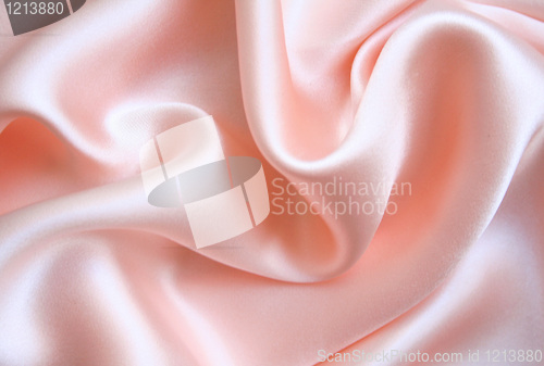 Image of Smooth elegant pink silk as background