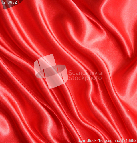 Image of Smooth Red Silk as background