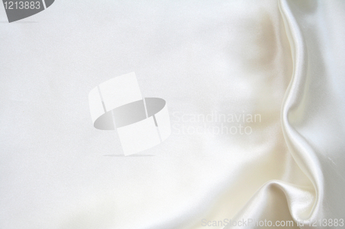 Image of Smooth elegant white silk can use as background