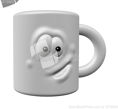 Image of mug with face