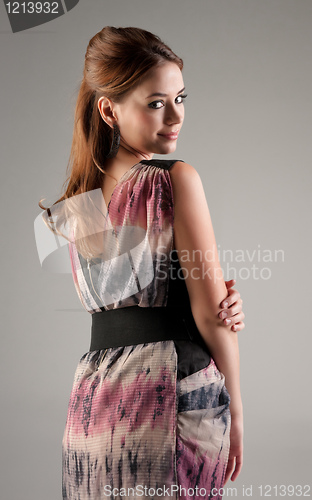 Image of beautiful young fashion model