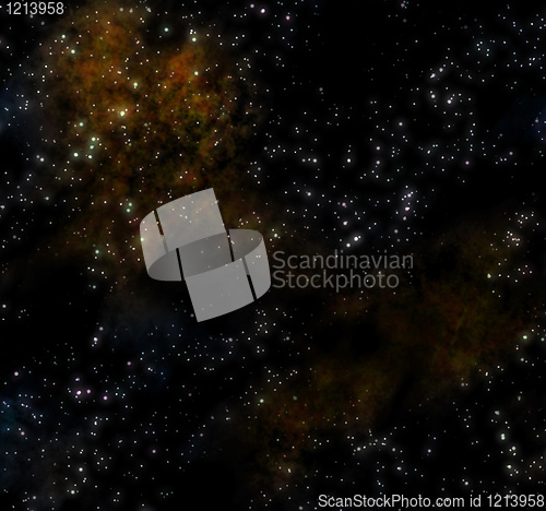 Image of  image of a starry sky with nebula