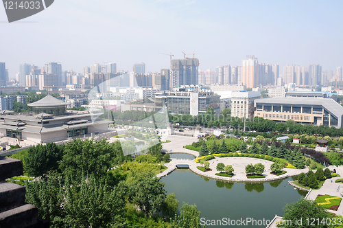 Image of Downtown view of Xian, China