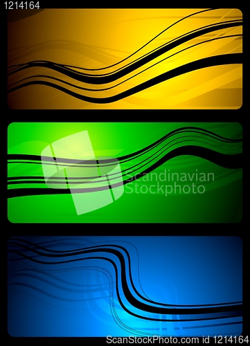 Image of Vibrant abstract banners