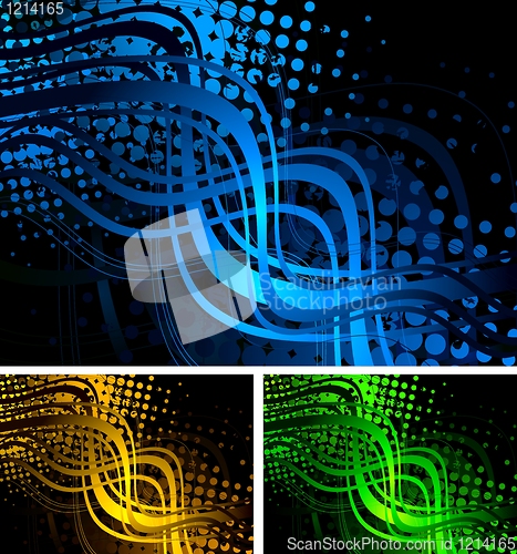 Image of Colourful wavy backgrounds