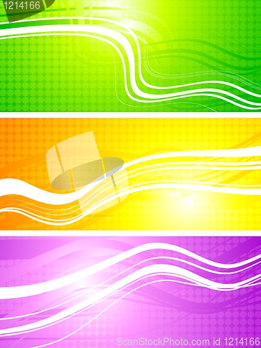 Image of Vibrant abstract banners