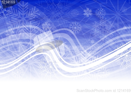 Image of Christmas blue backdrop