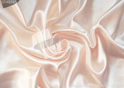 Image of Smooth elegant white silk as background 