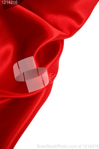 Image of Smooth Red Silk 