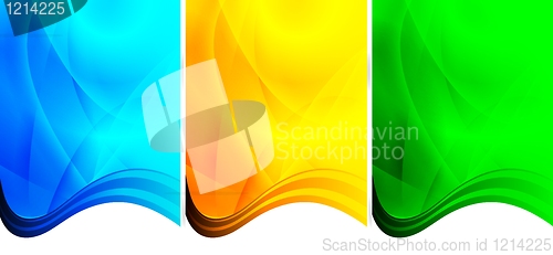 Image of Three wavy backgrounds