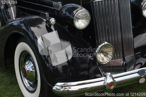 Image of Front side of a classic car