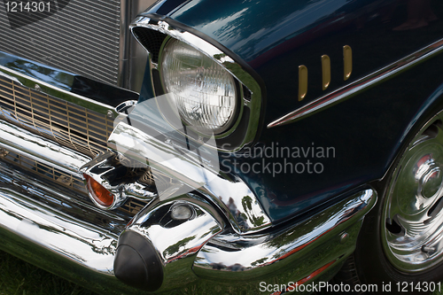 Image of Front side of a classic car