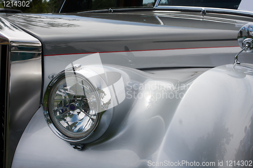 Image of Front side of a classic car