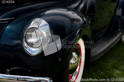 Image of Front side of a classic car