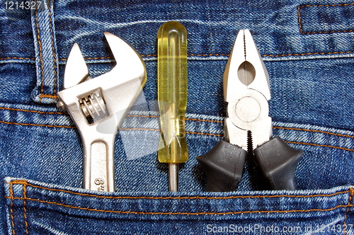 Image of tools and jeans