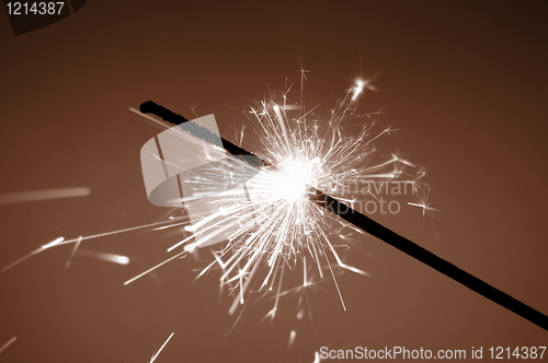 Image of christmas sparkler