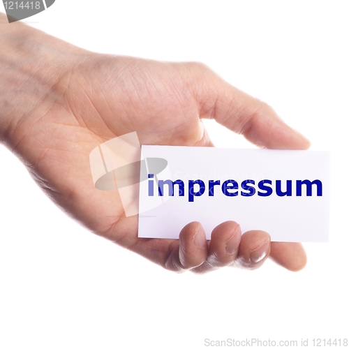 Image of impressum