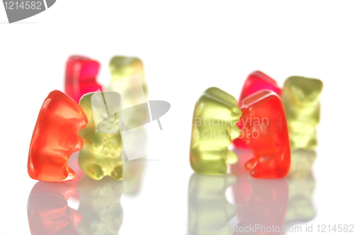 Image of gummy bears dancing at a party