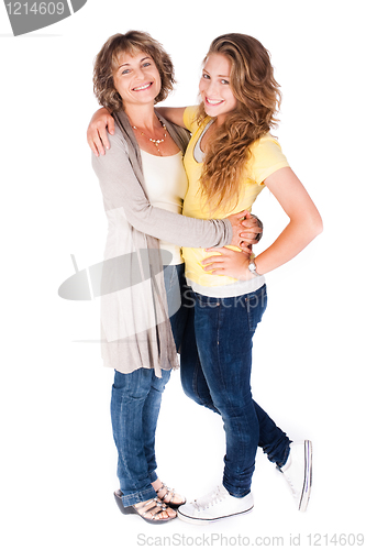 Image of Mother and daughter embracing each other