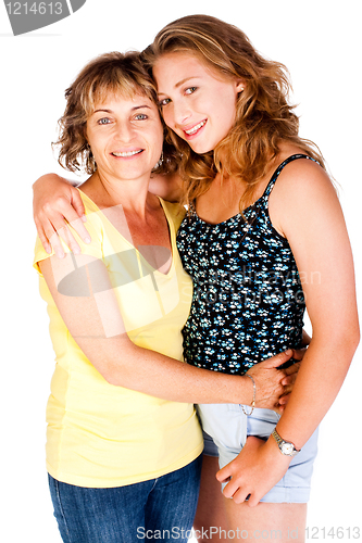 Image of Mother and daughter embracing each other