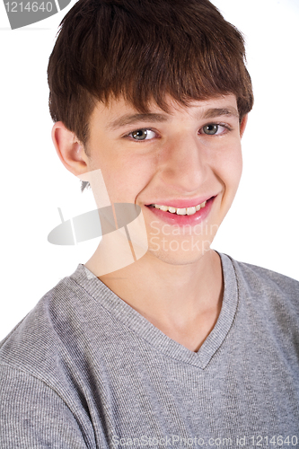 Image of Smiling young attractive boy