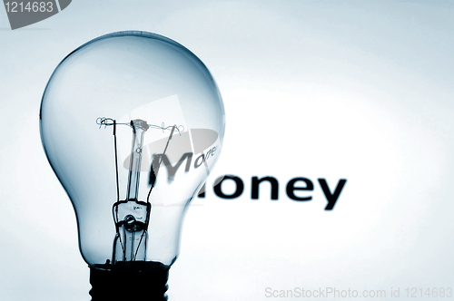 Image of bulb and money