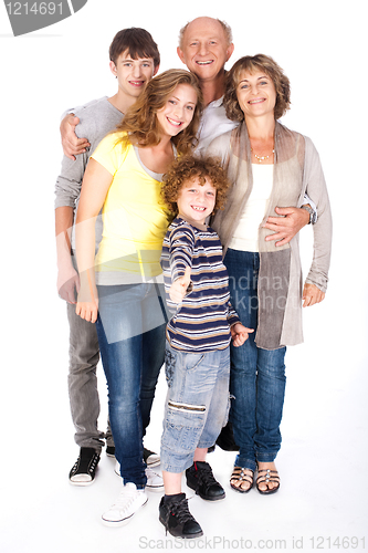 Image of Thumbs-up family posing in style