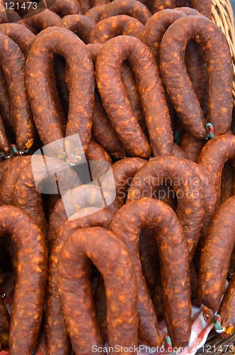 Image of Paprika and pork dry sausage