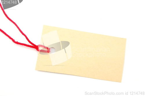 Image of blank price tag