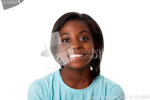 Image of Happy teenager smiling