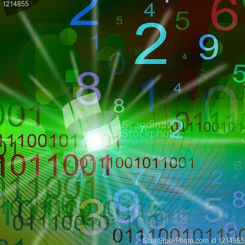 Image of numbers background