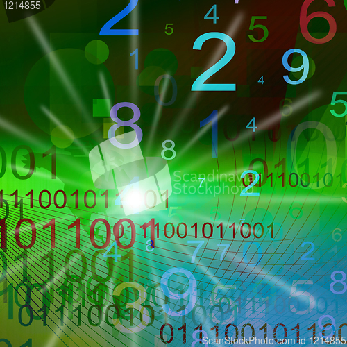 Image of numbers background