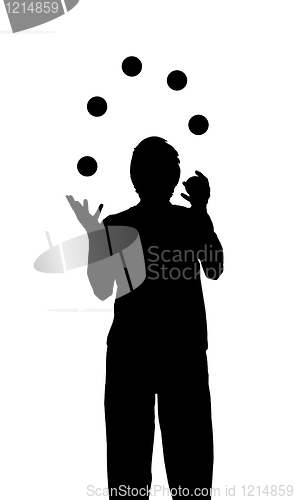 Image of juggling man