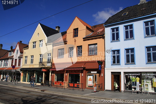Image of Street in the city of Bergen, Norway