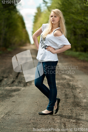 Image of beautiful blonde