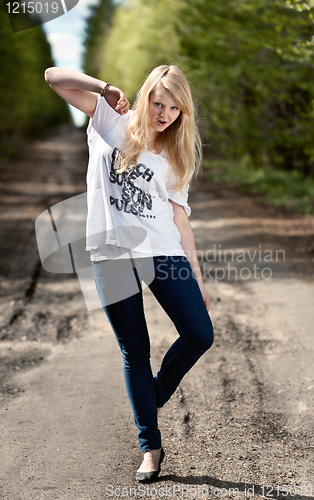 Image of beautiful blonde