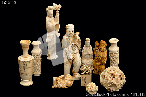 Image of Ivory figurine china japan