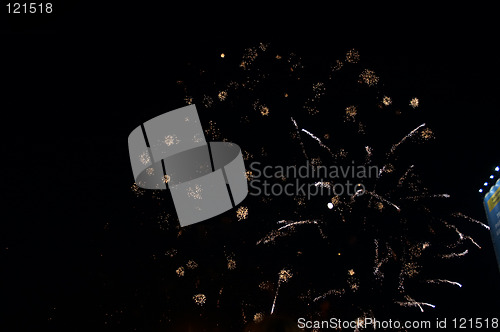 Image of Firework and moon