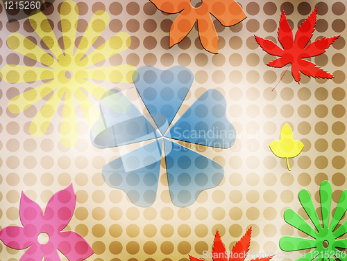 Image of Flowers & Leafs - background