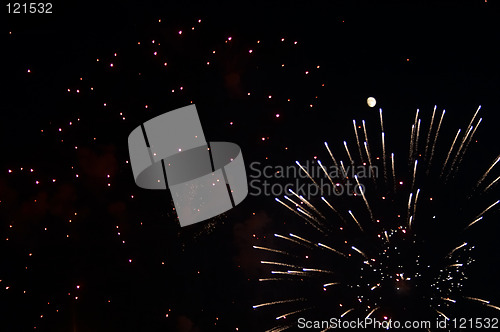 Image of Firework and moon