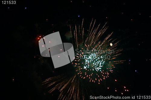 Image of Firework - Big explosive and moon