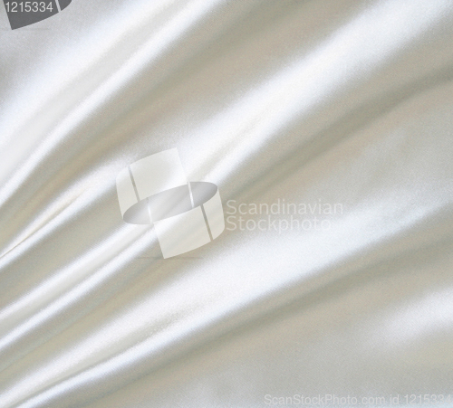 Image of Smooth elegant white silk can use as wedding background 